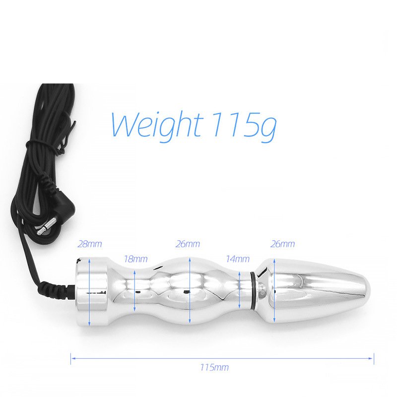TB-E255 electro-conductive stainles steel anal plug - Butt Plugs