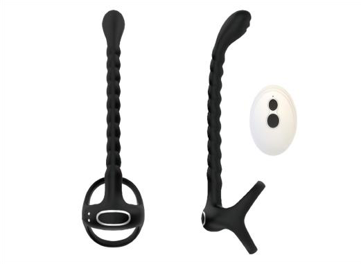 Prostate Stimulator & Cock Ring 6x6.4x23.5cm Silicone