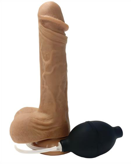 22cm Liquid Silicone Dildo with Ejaculation Effect