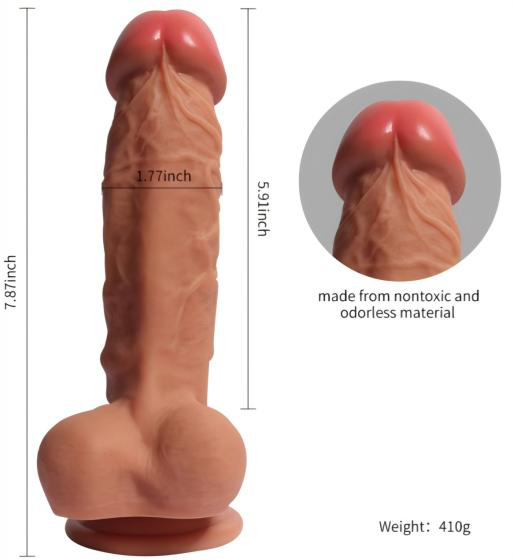 21cm Liquid Silicone Textured Dildo