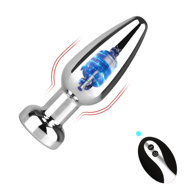 Harmony Remote V Metal Anal Plug: 10 Modes, USB Charge, Waterproof, Whisper-Quiet - Butt Plugs
