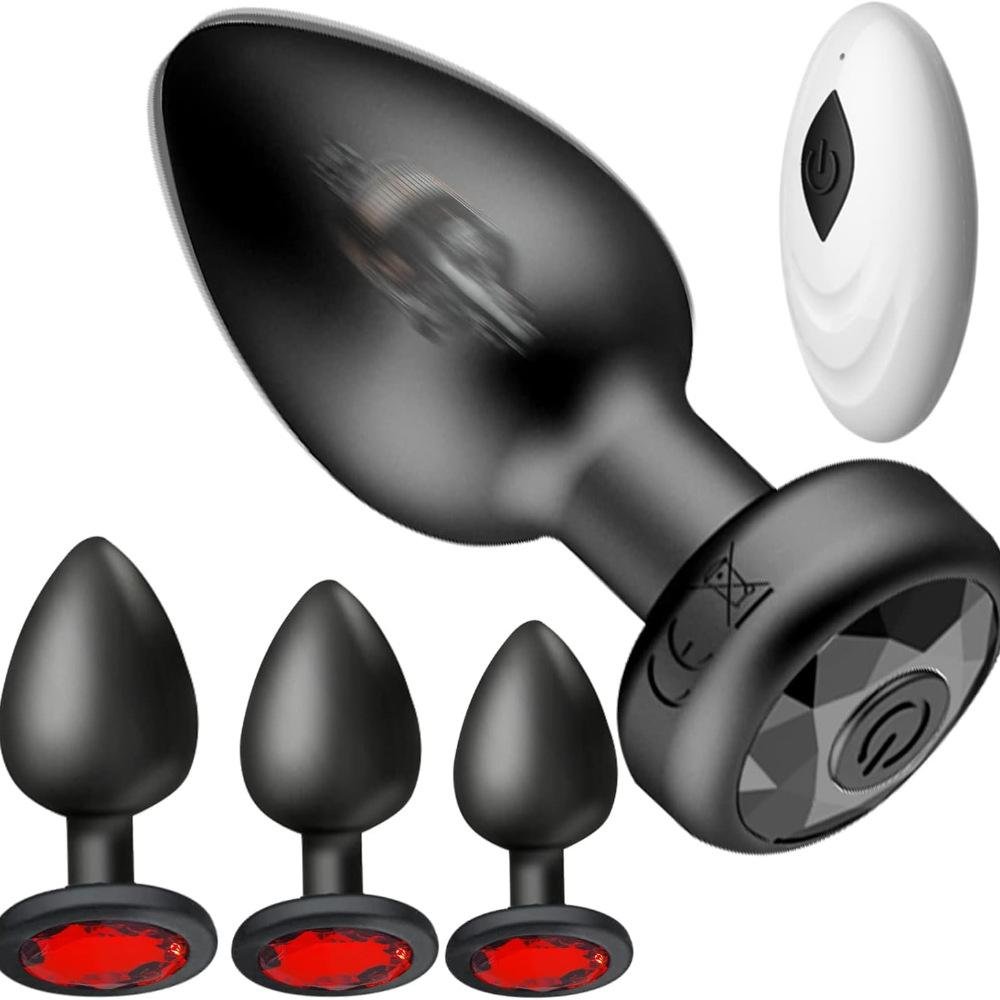 StealthVibe Mini Vibrating Metal Anal Plug With Wireless Control - Butt Plugs