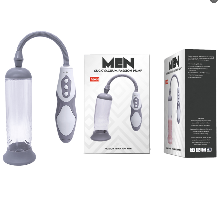 Rechargeable Masturbator Penis Pump with Flesh Sleeve - Penis Pumps