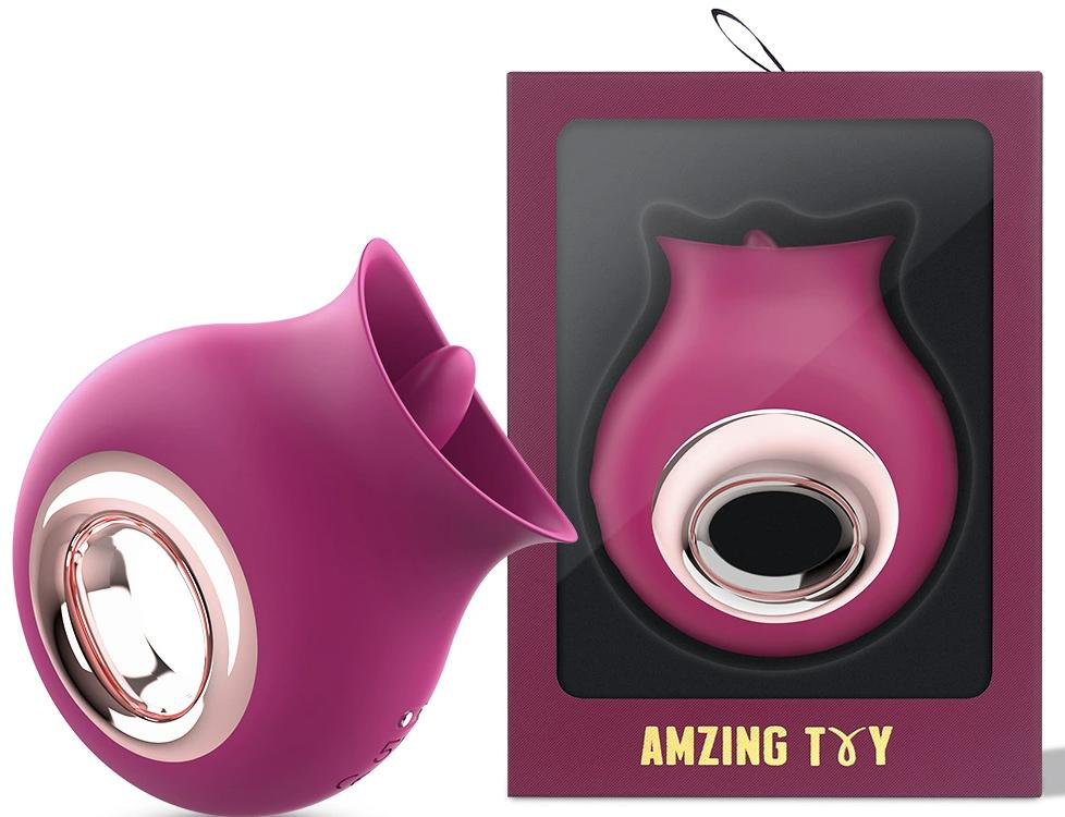 Vibrator with Tongue Licking
