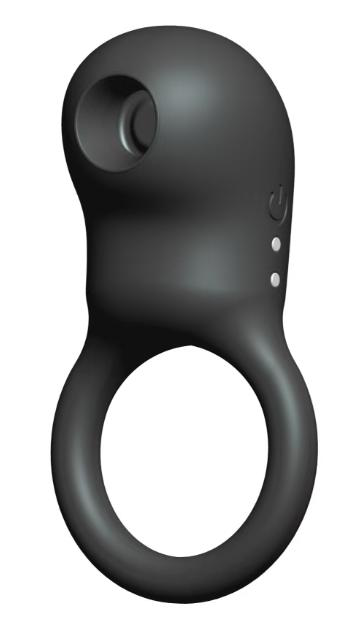 Suction Vibrator with Lock Ring - Cock Rings