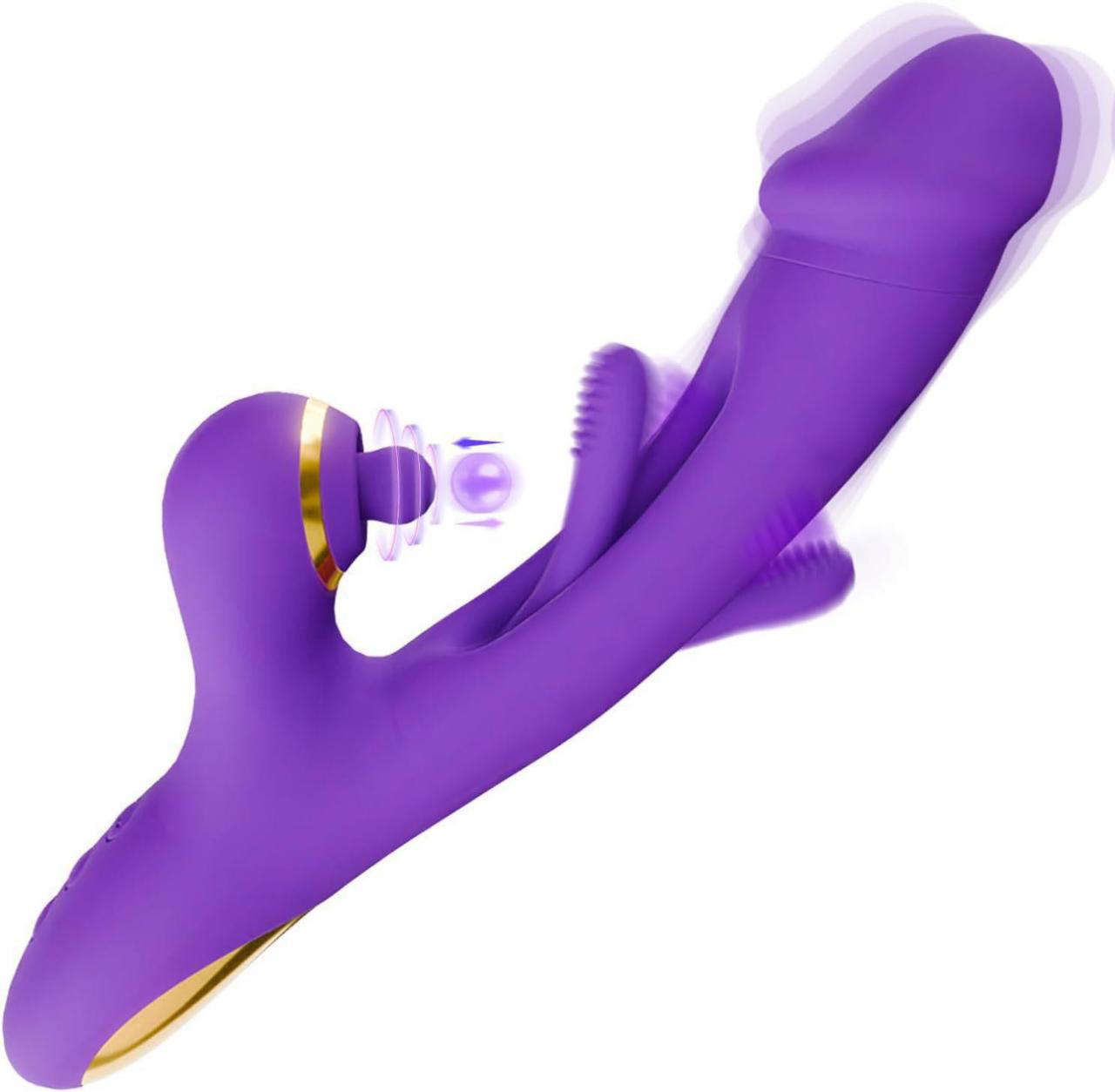 Tapping Vibrator with Rotation - Wand