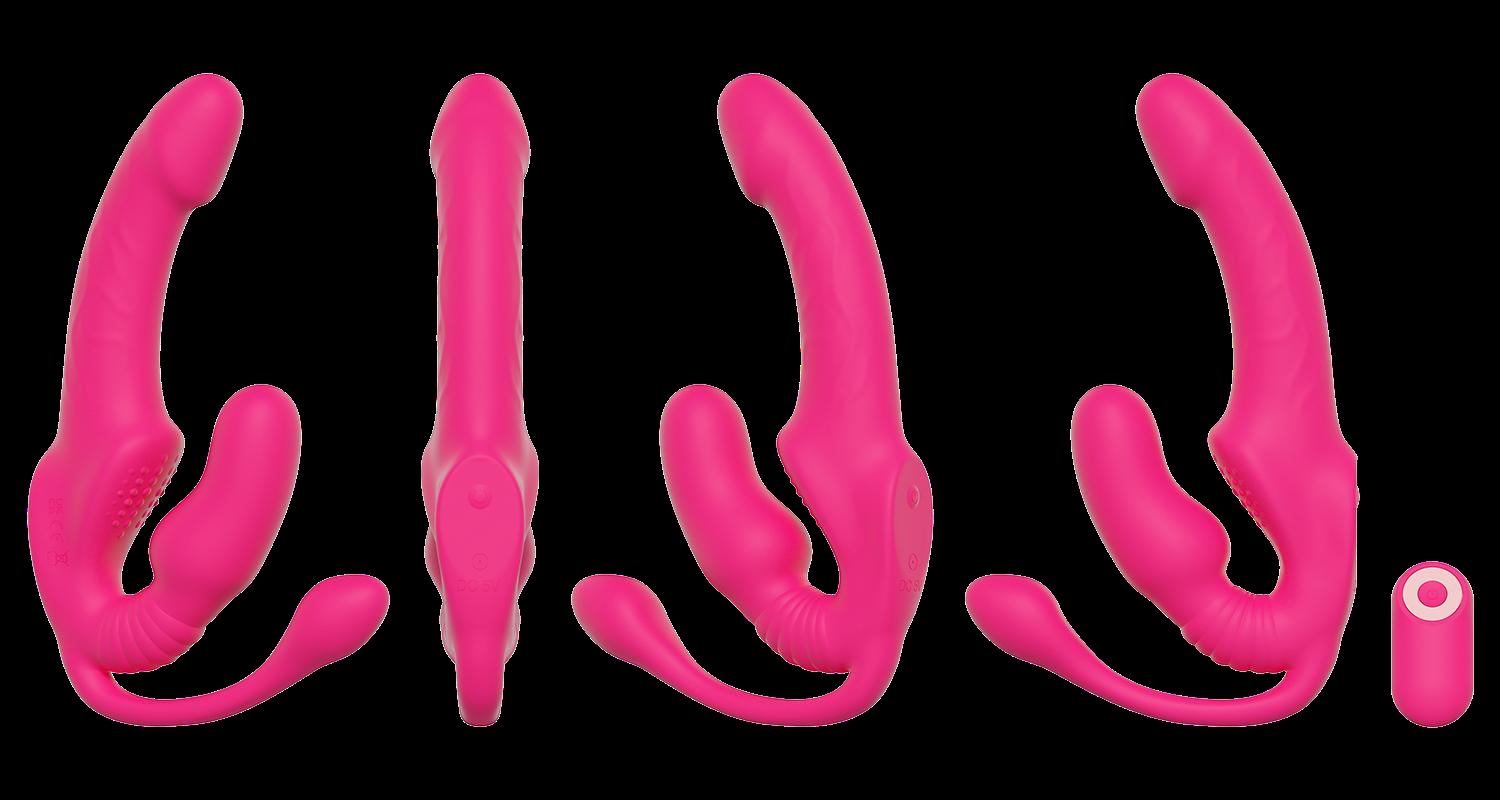 3-Head Strap-On Vibrator