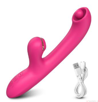 Multi-Mode Vibrator with Rotation and Suction - Suction