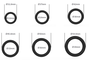 Six Sizes Cock Ring Set - Cock Rings