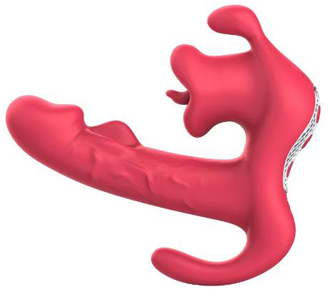 Licking Vibrator with Flapping Modes