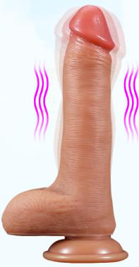 Heating Creep Vibrating Dildo - Dildos