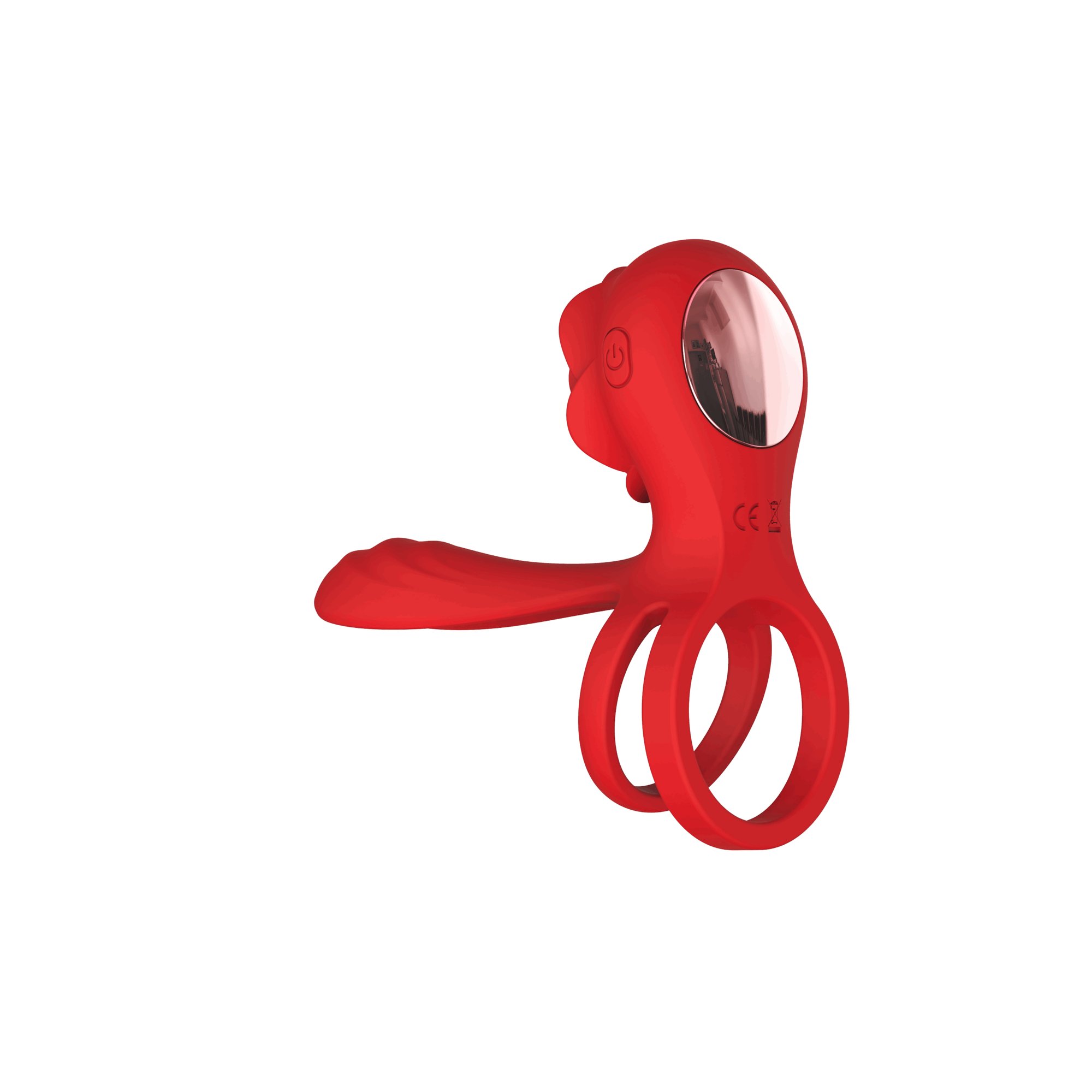 Cock Ring With Rose-shaped Vibrator 2nd Generation - Cock Rings
