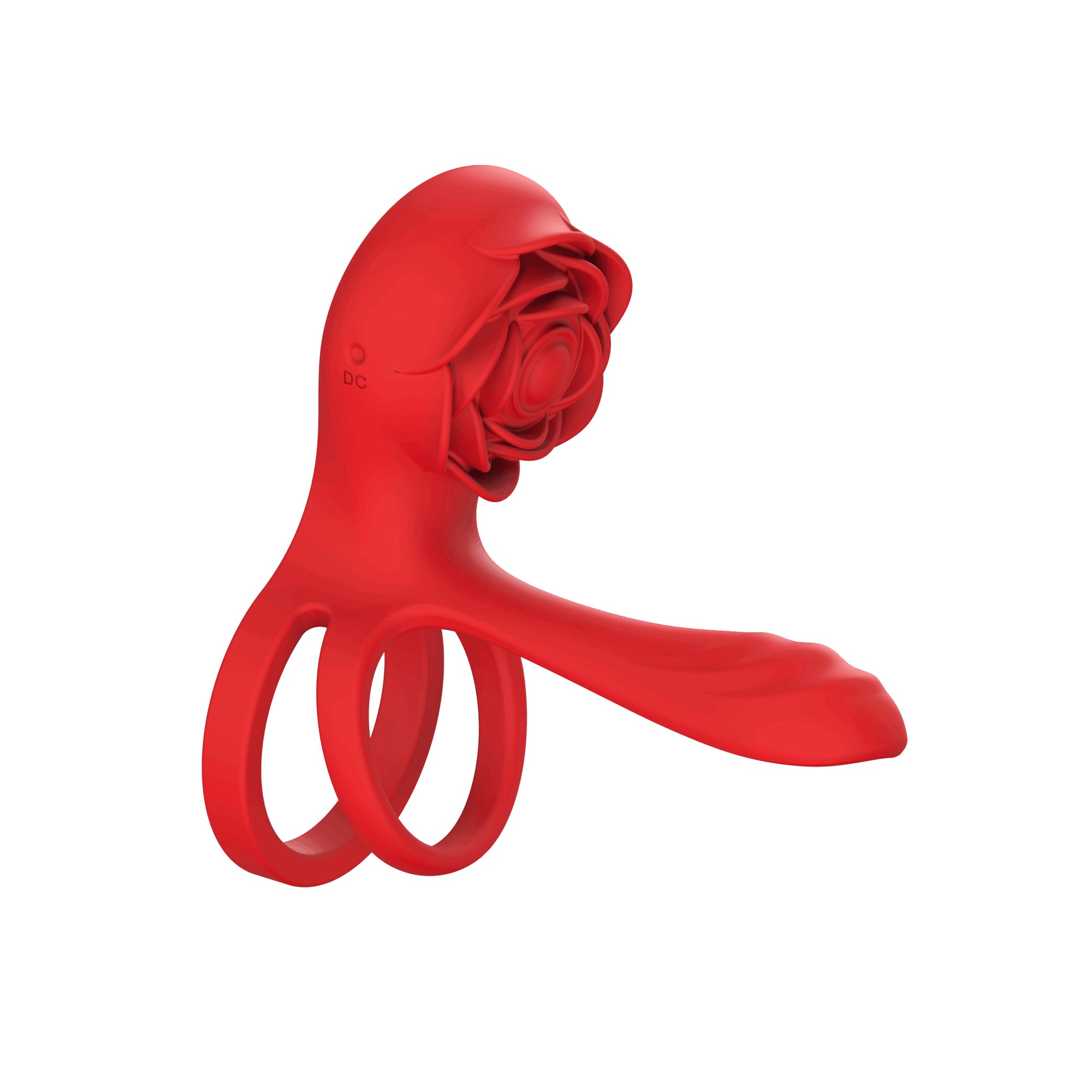 Cock Ring With Rose-shaped Vibrator 2nd Generation