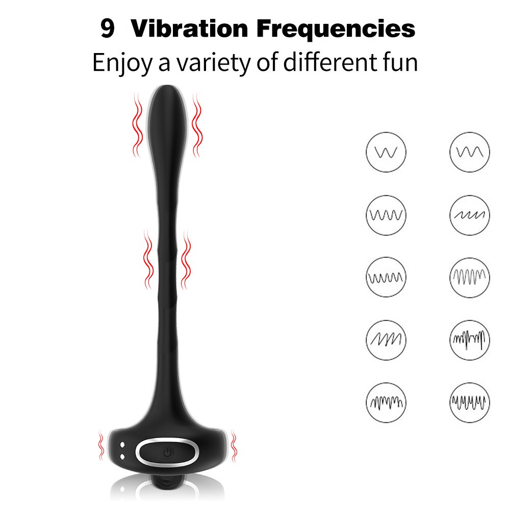 Double Fun With Cock ring And Anal Plug Vibrator