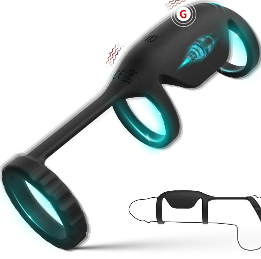 10-Frequency Vibrator with Remote Control - Cock Rings