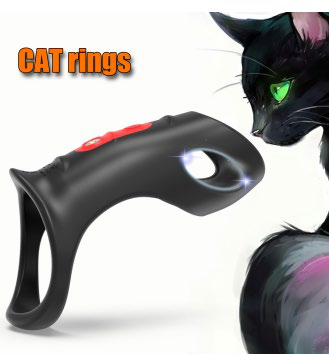 Skull Cat Vibrating Cock Ring