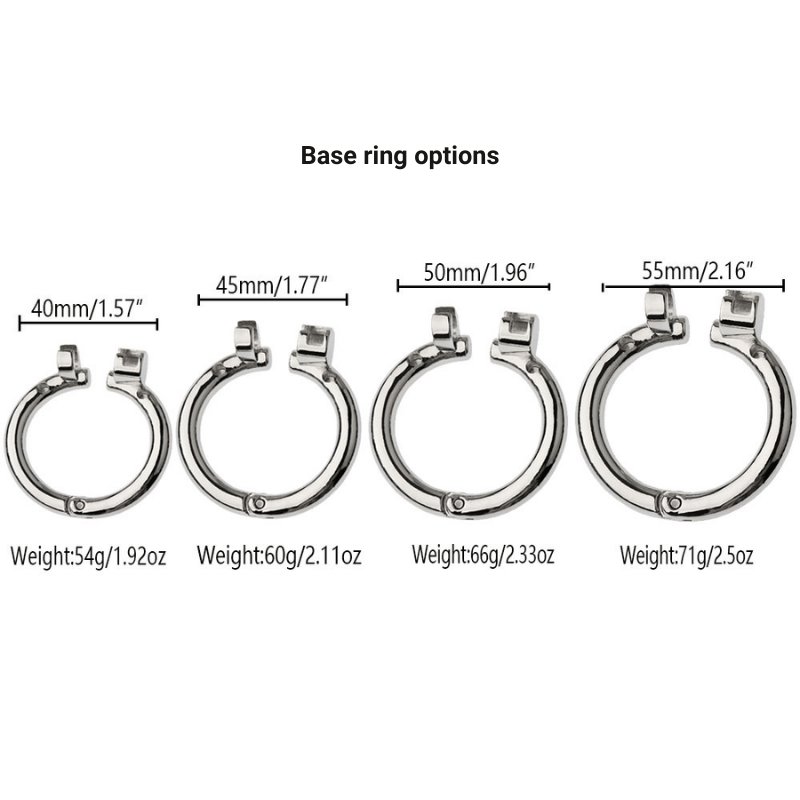 TB-B159C Sissy Chastity Cage With Vaginal Openning and Opennable Base Ring