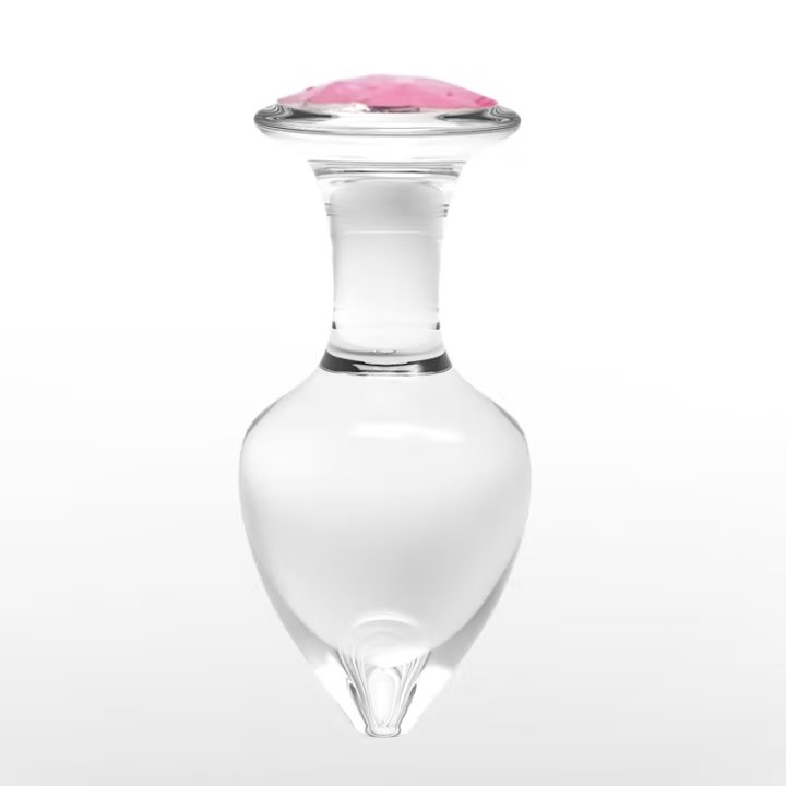 TB-A275C Large Transparent Glass Butt Plug