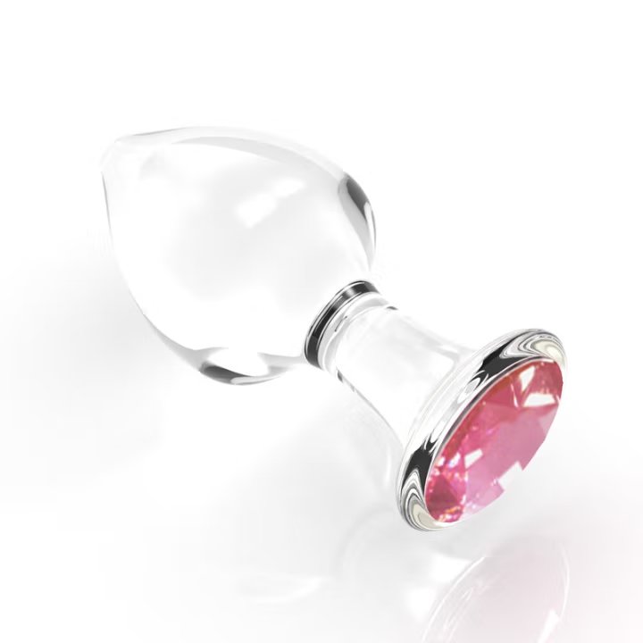 TB-A275C Large Transparent Glass Butt Plug