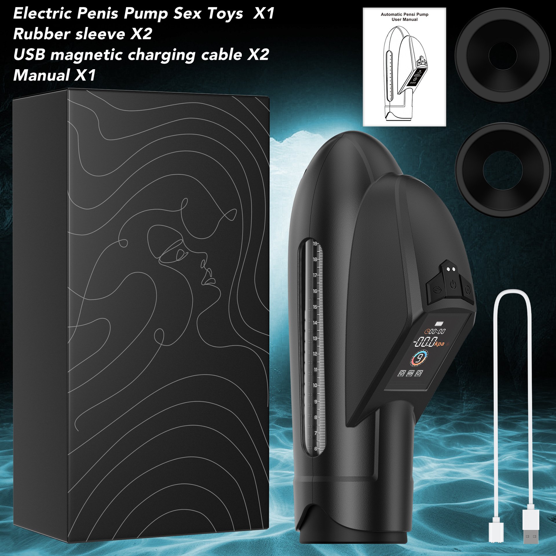 Waterproof Electric Erection Aid with Screen Display