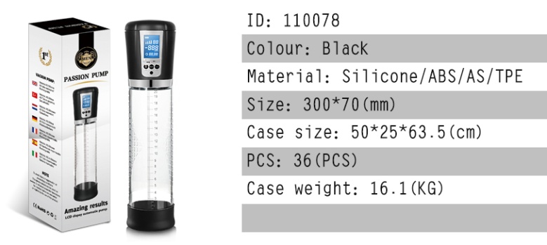 Intelligent LCD Penis Pump - Water-based