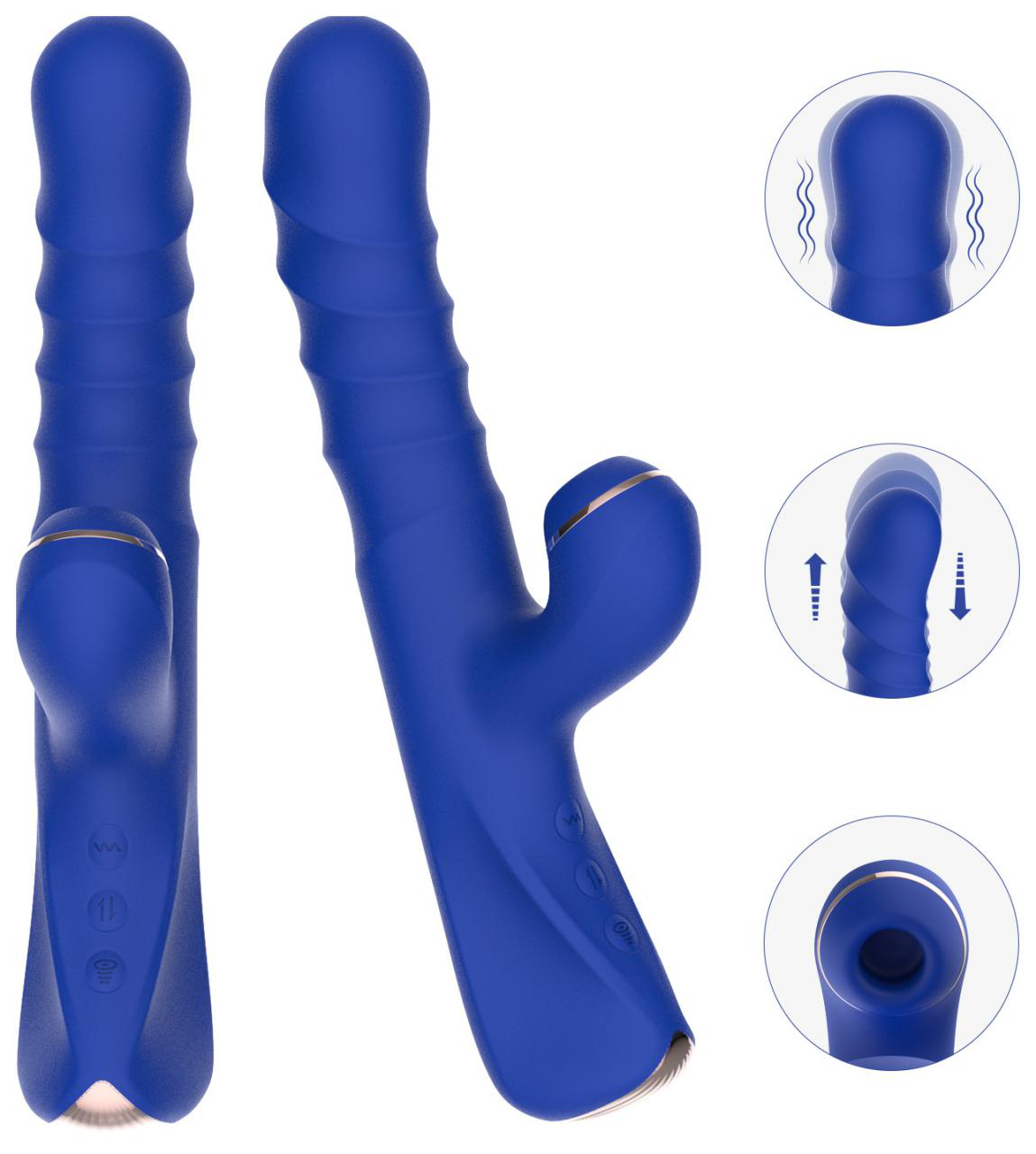 Sucking & Thrusting Rabbit Vibrator — Lillian