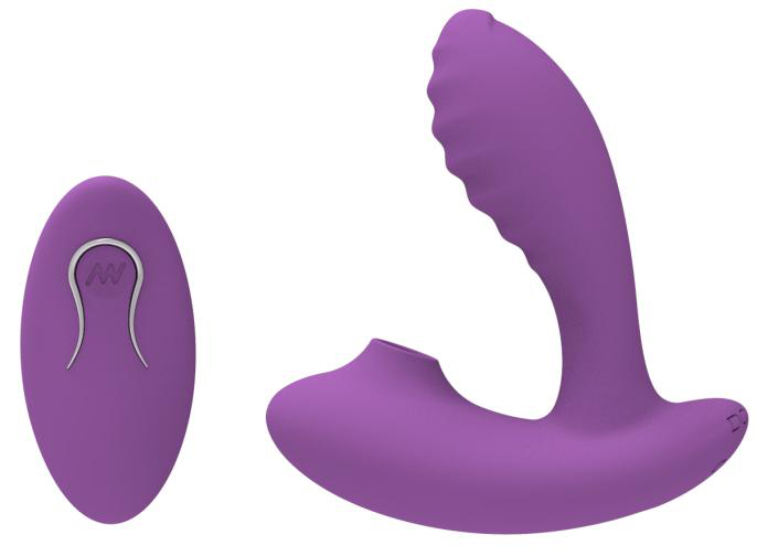 Sucking Vibrator with Remote Control - Clitoral