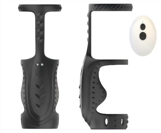 Prostate Stimulator & Cock Ring 10x8x5cm Silicone