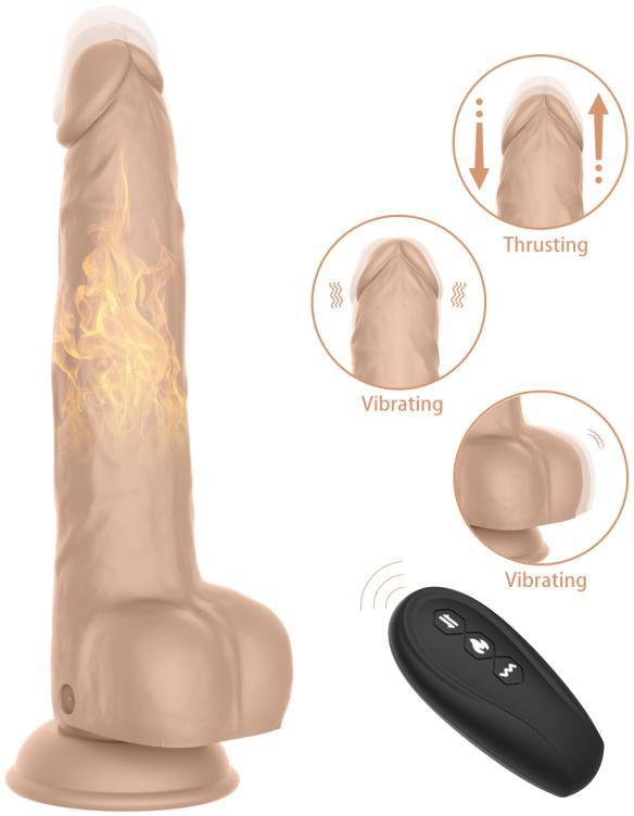 Rider 2 Thrusting & Vibrating Dildo