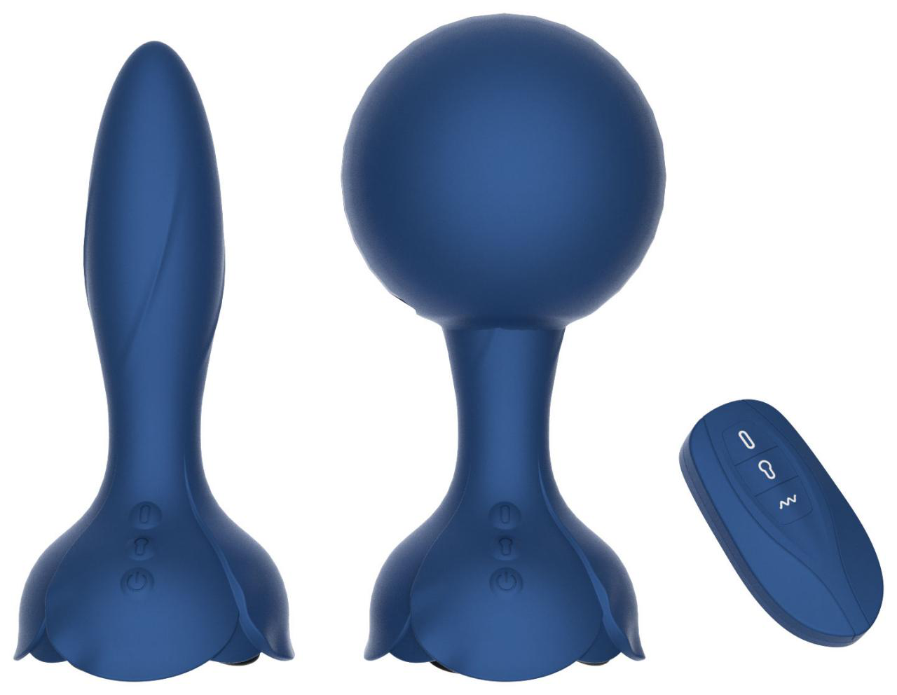 Carr Inflatable Vibrating Anal Plug
