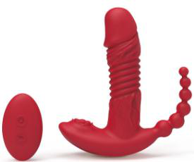 Rotating Telescopic Vibrator with Remote - Rabbit