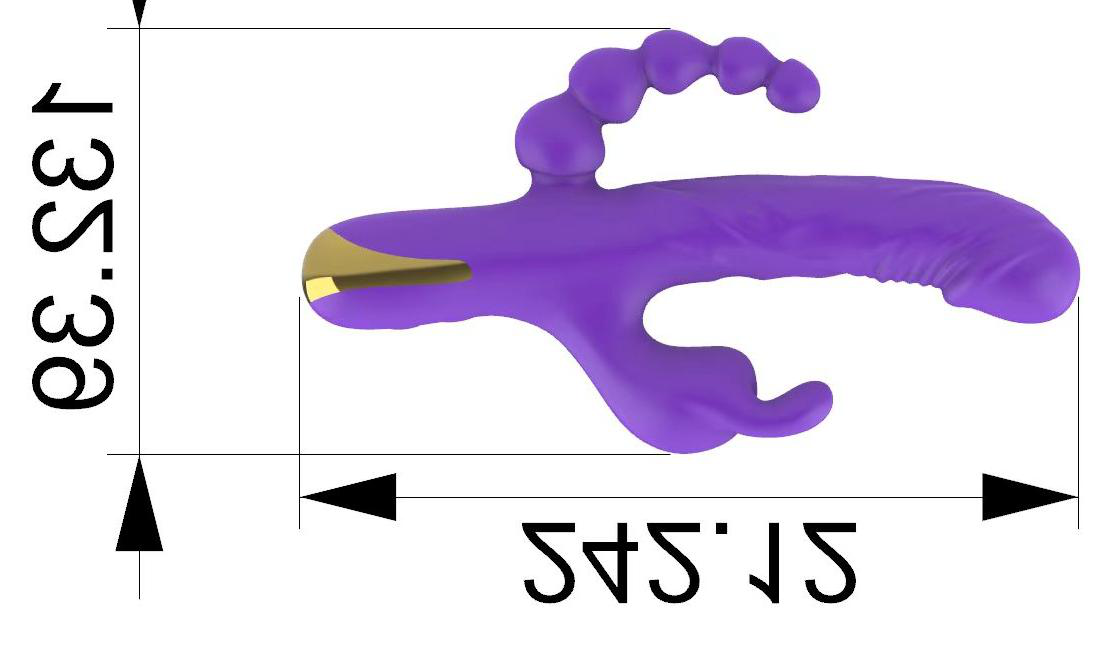 Rabbit Vibrator with 3 Motors