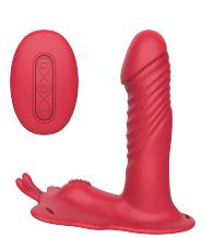 Thrusting Vibrator with Remote Control - Rabbit