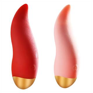 11.5cm Silicone Vibrator with Wagging Tongue