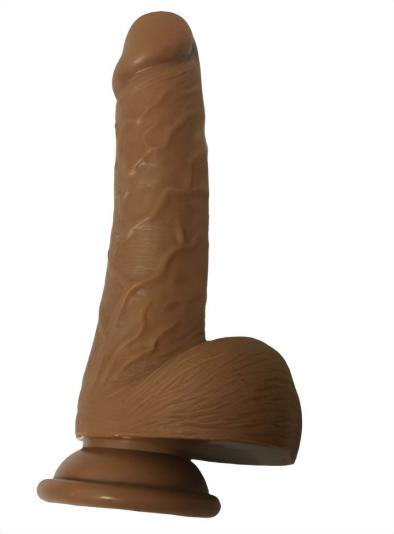 21cm Slim Dual-Layer Liquid Silicone Dildo