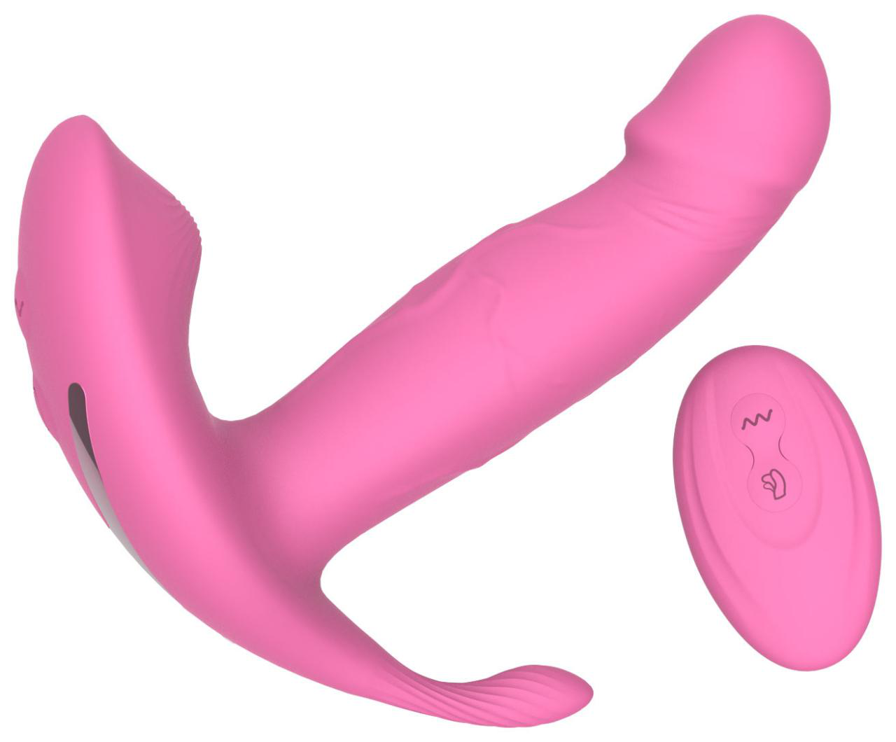 Fanny Wiggle Motion & Vibration Vibrator with Remote