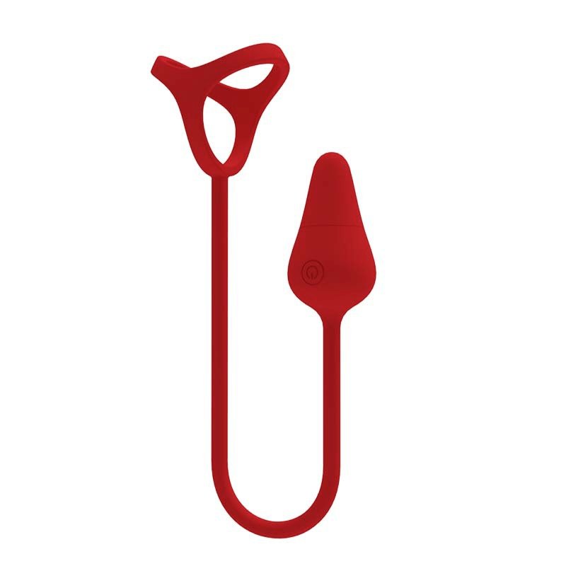 TB-A207 Vibrating Butt Plug With Cock Ring 10 Vibration modes - Thrusting