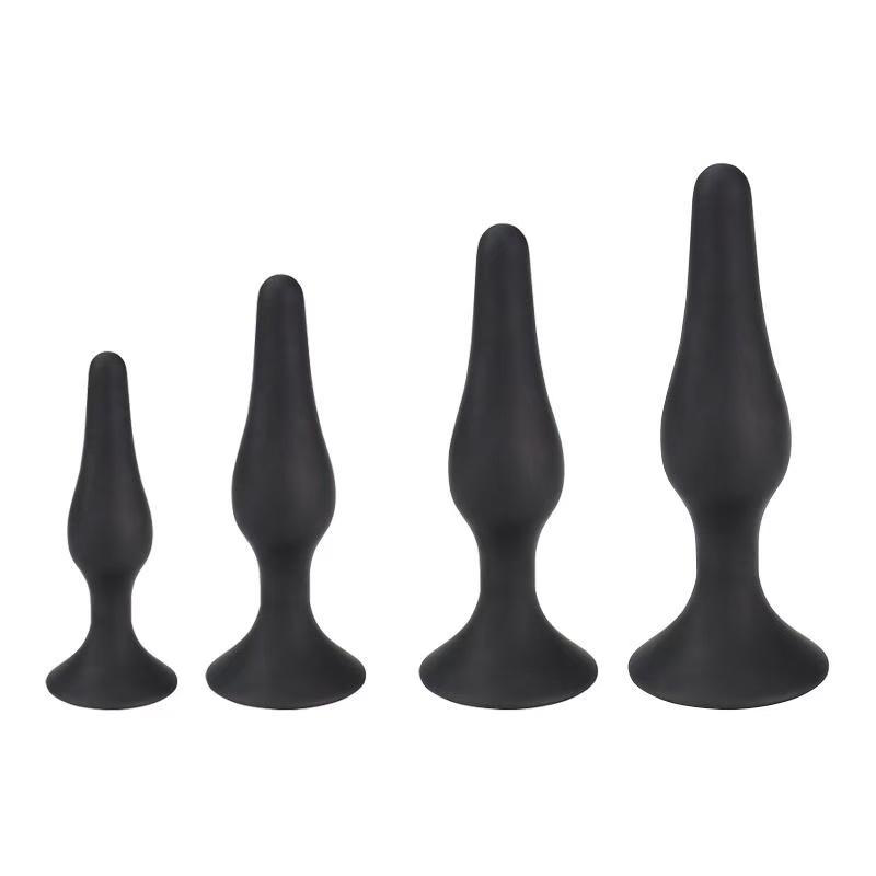 Silicone Anal Plug (Black) - Butt Plugs