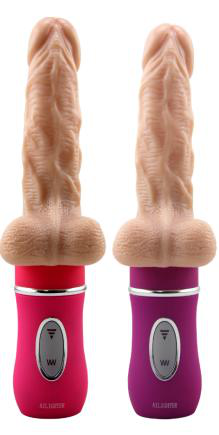 Telescopic Lover Heated Vibrator - Realistic