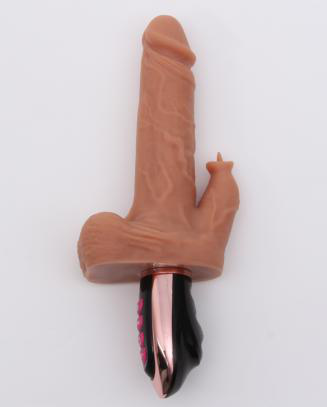 Double Vibration Swing & Telescopic Vibrator with Heating - Vibrators