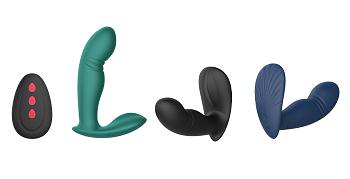 Foldable Dual Vibration Remote Control Vibrator