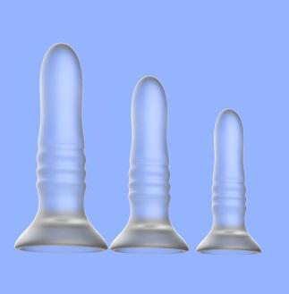 Transparent TPE Dildo (Medium) - Dildos