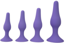 Silicone Anal Plug Set S/M/L/XL - Training kit