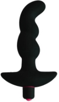 Anal Plug with 10 Vibration Modes (Black, 165x38mm) - Butt Plugs