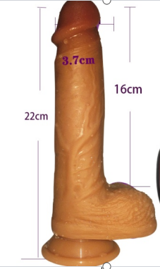 Nature Silicone Vibrator 22cm with Remote (M009-R) - Dildos