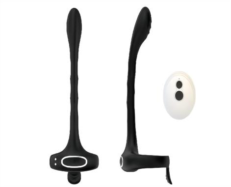 Prostate Stimulator & Cock Ring 6x6.4x21.8cm Silicone - Prostate massagers