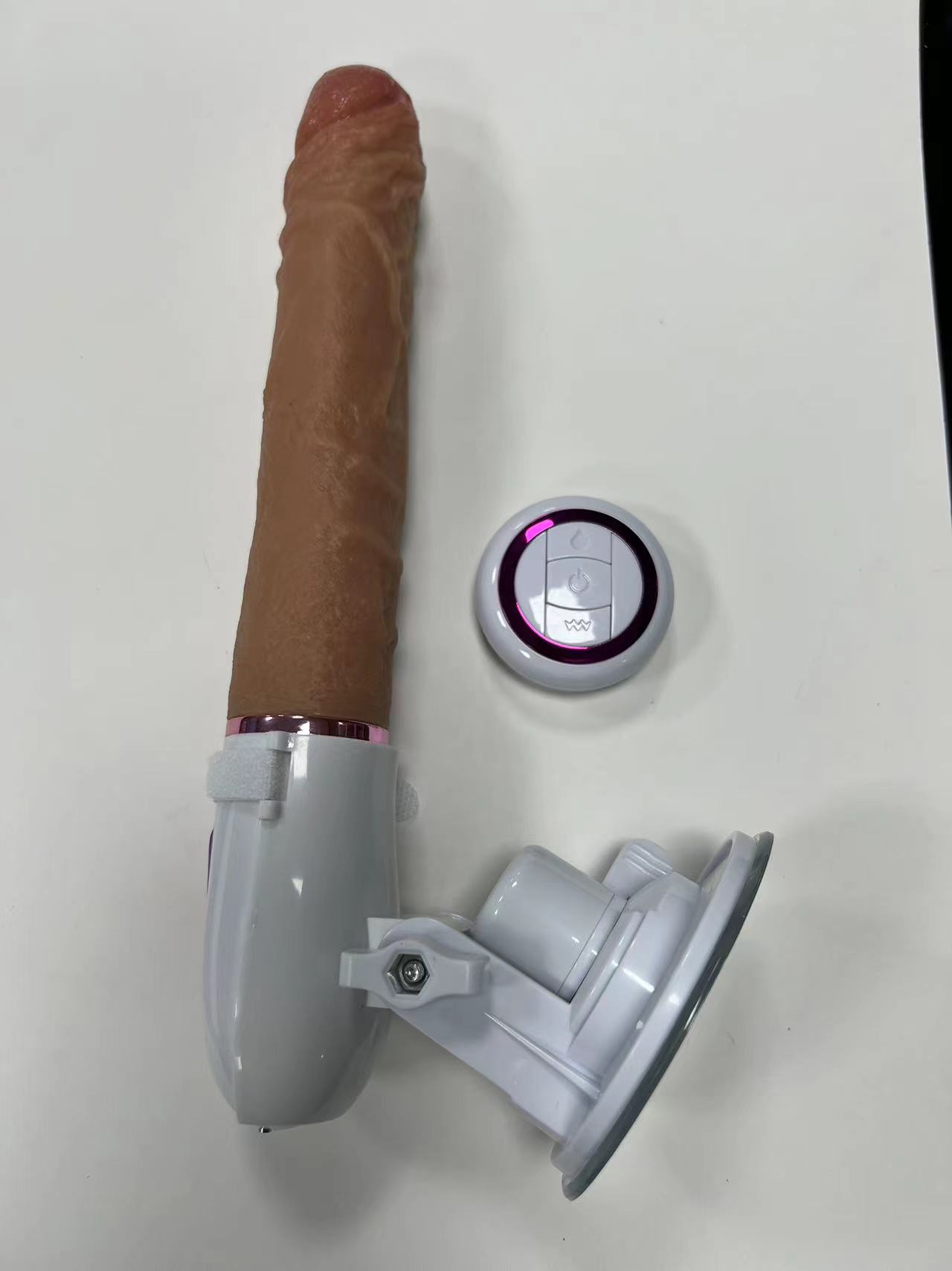 Telescopic Swinging Heating Vibrating Silicone Rabbit Vibrator 21cm (Model 77) - Dildos