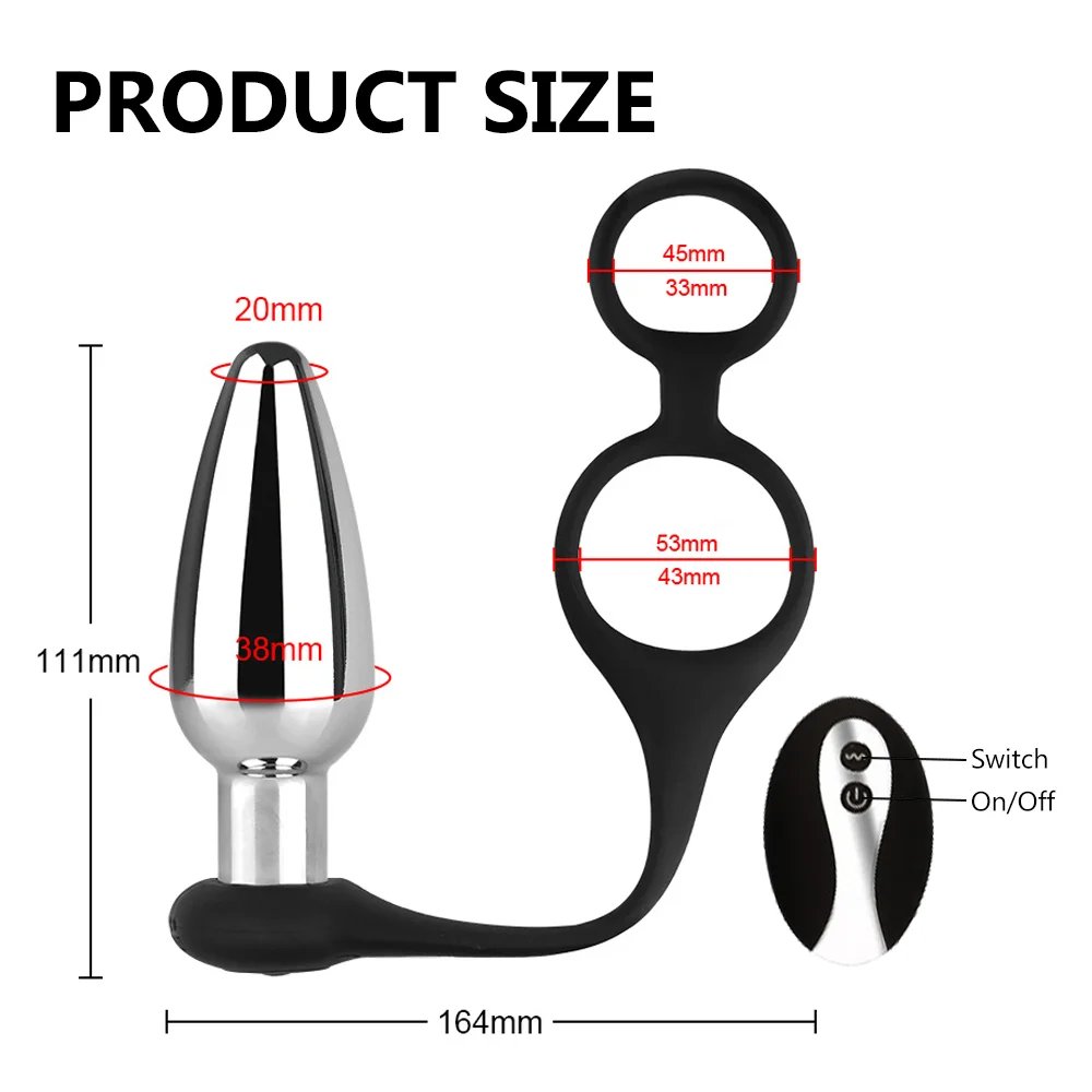 VibraTech 10X Remote Vibrating Anal Plug