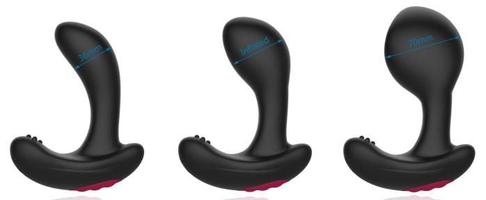 Ryan Inflatable Vibrating Anal Toy