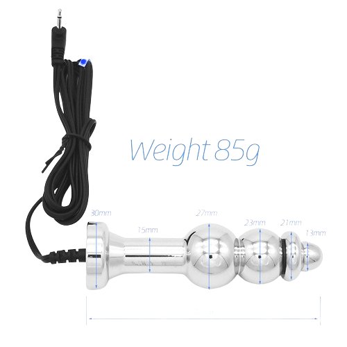 TB-E259 electro-conductive stainles steel anal plug - Butt Plugs